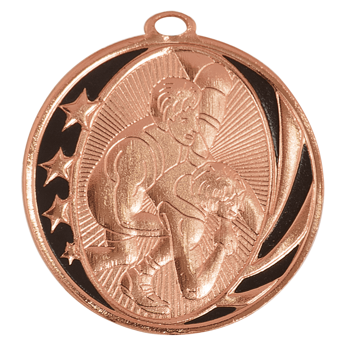 Wrestling MidNite Star Medal-Bronze - AKD Ink