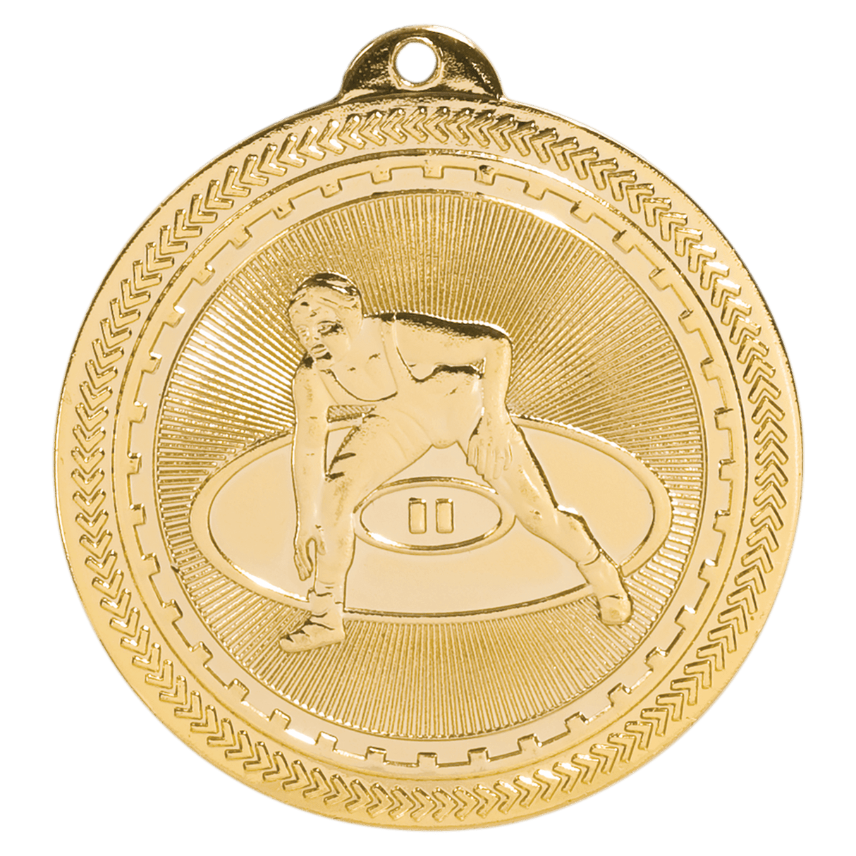 Wrestling BriteLazer Medal-Gold - AKD Ink