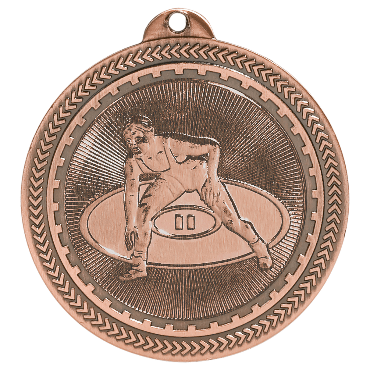 Wrestling BriteLazer Medal-Bronze - AKD Ink