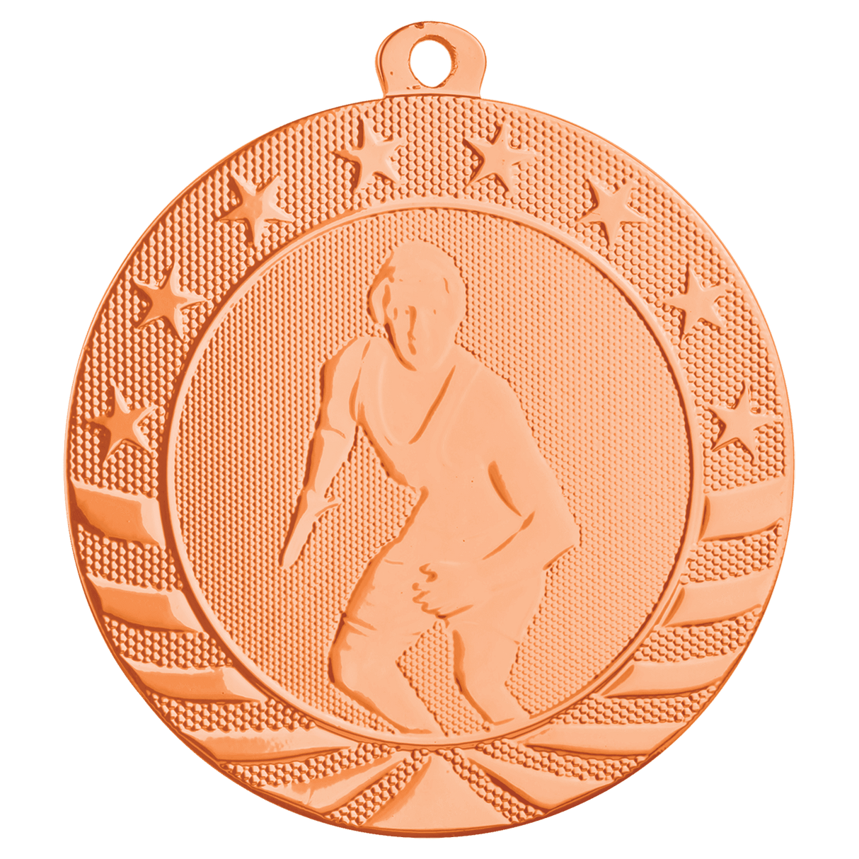 Male Wrestling Starbrite Medal-Bronze - AKD Ink