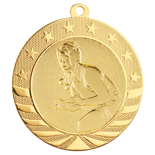 Female Wrestling Starbrite Medal-Gold