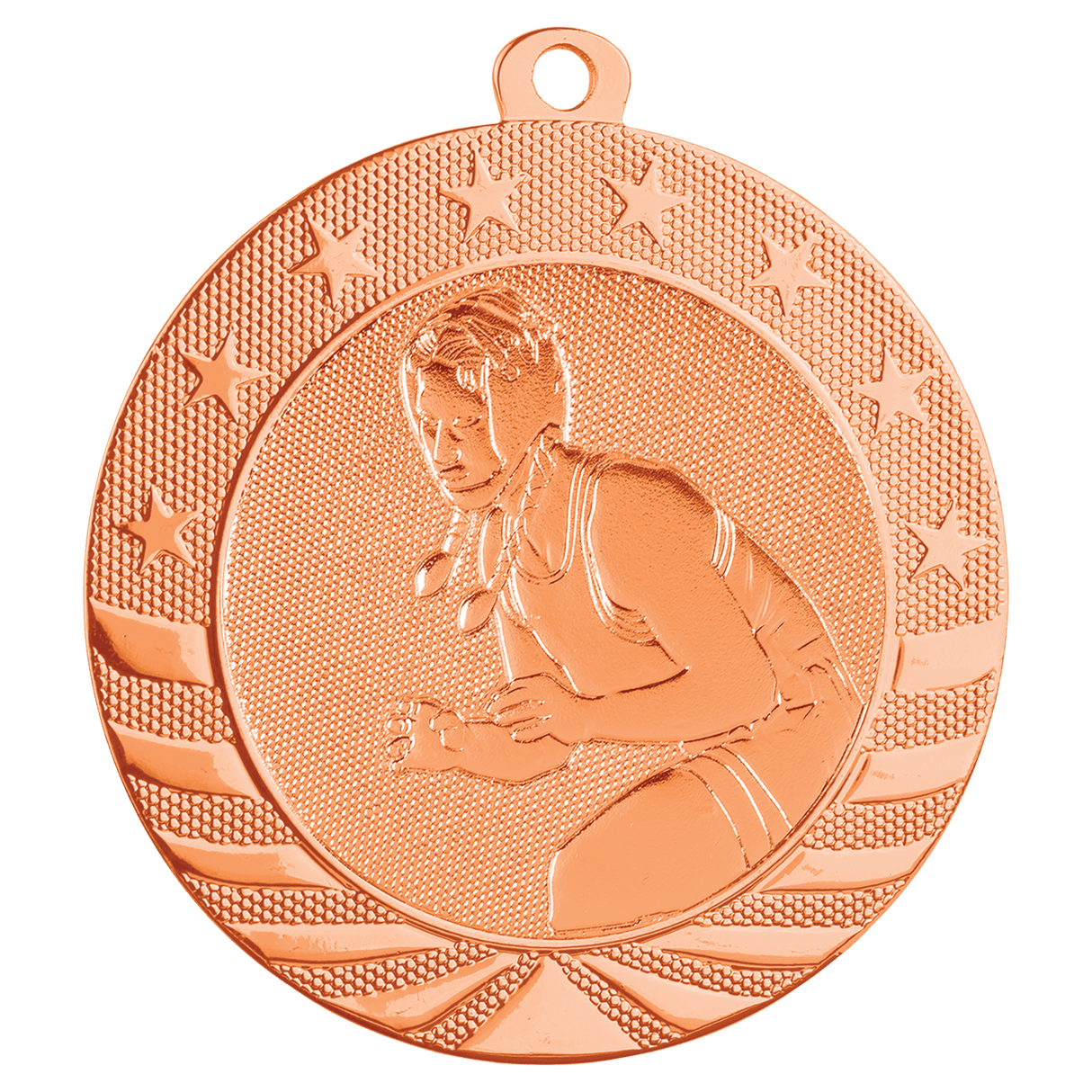 Female Wrestling Starbrite Medal-Bronze - AKD Ink