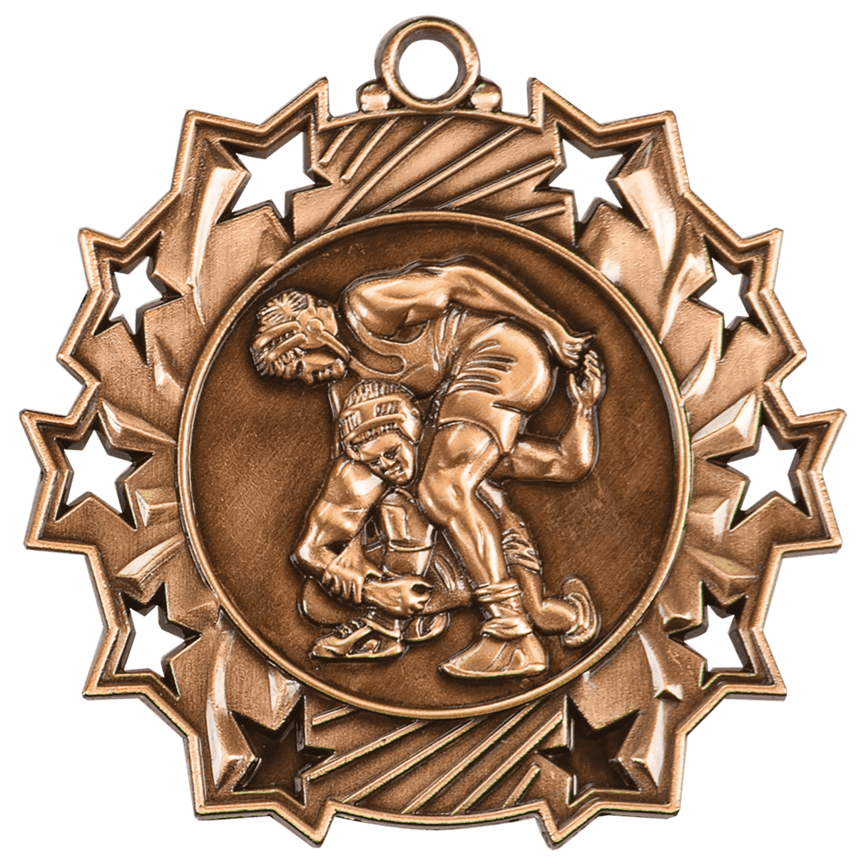 Wrestling Ten Star Medal-Bronze - AKD Ink