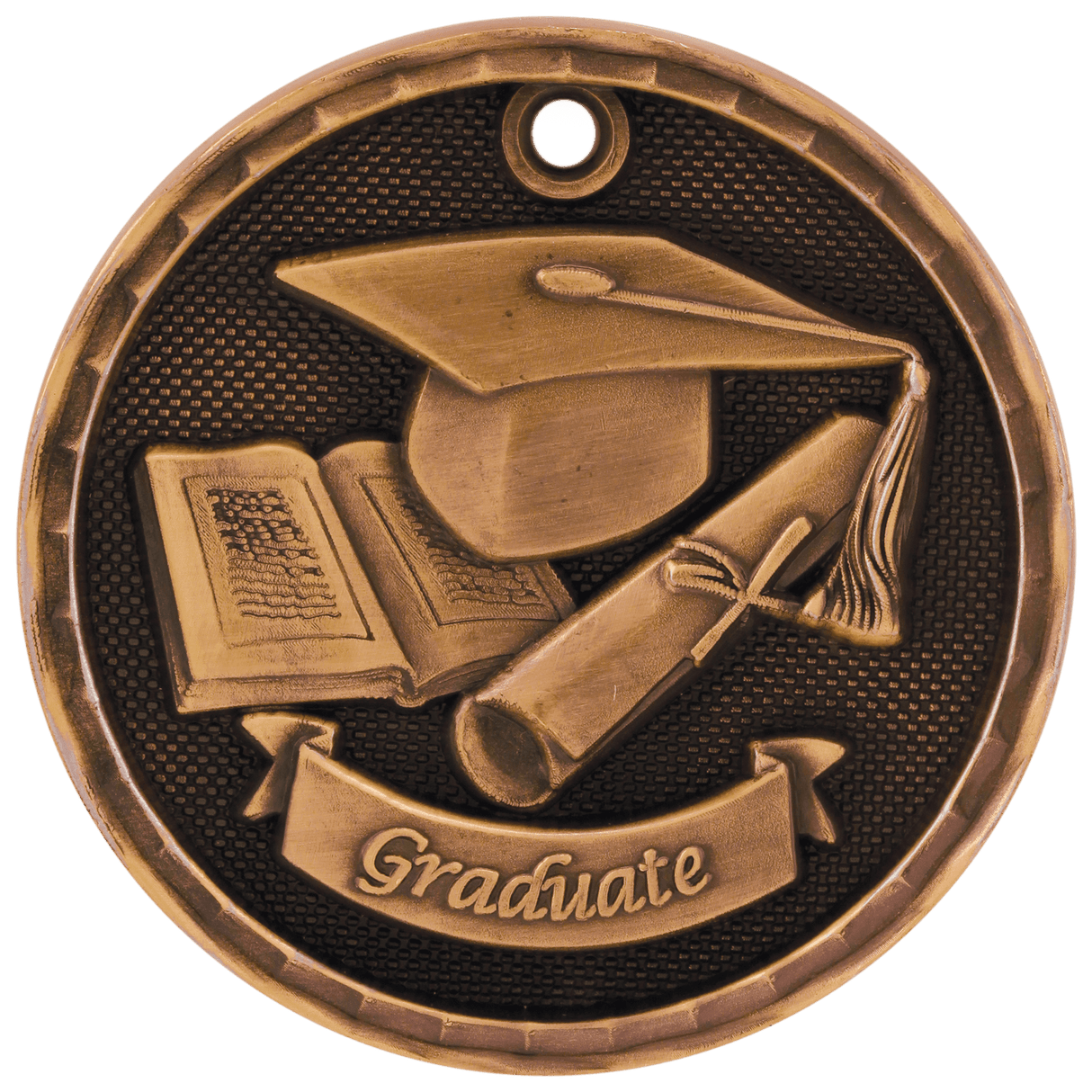 Graduate 3-D Medal-Bronze-AKD Ink