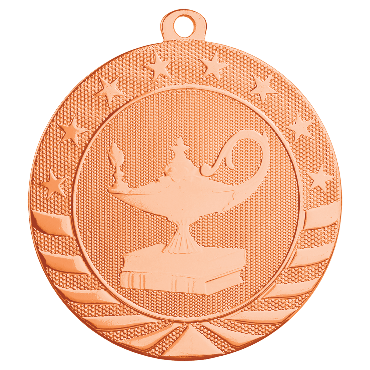 Lamp of Knowledge Starbrite Medal-Bronze-AKD Ink