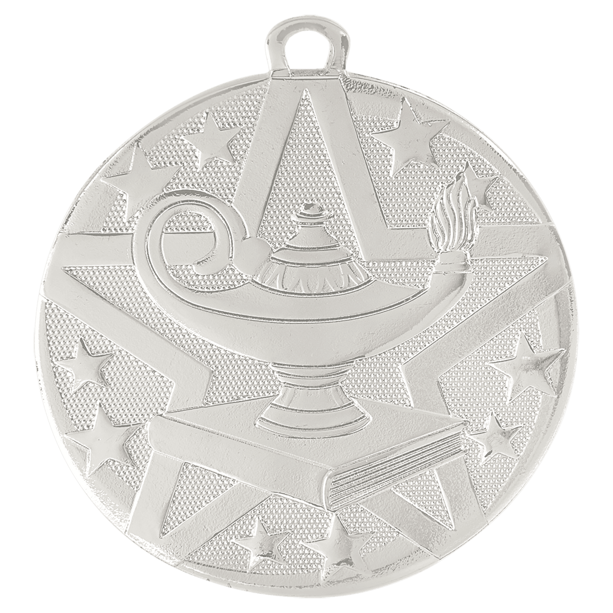 Lamp of Knowledge Superstar Medal-Silver-AKD Ink