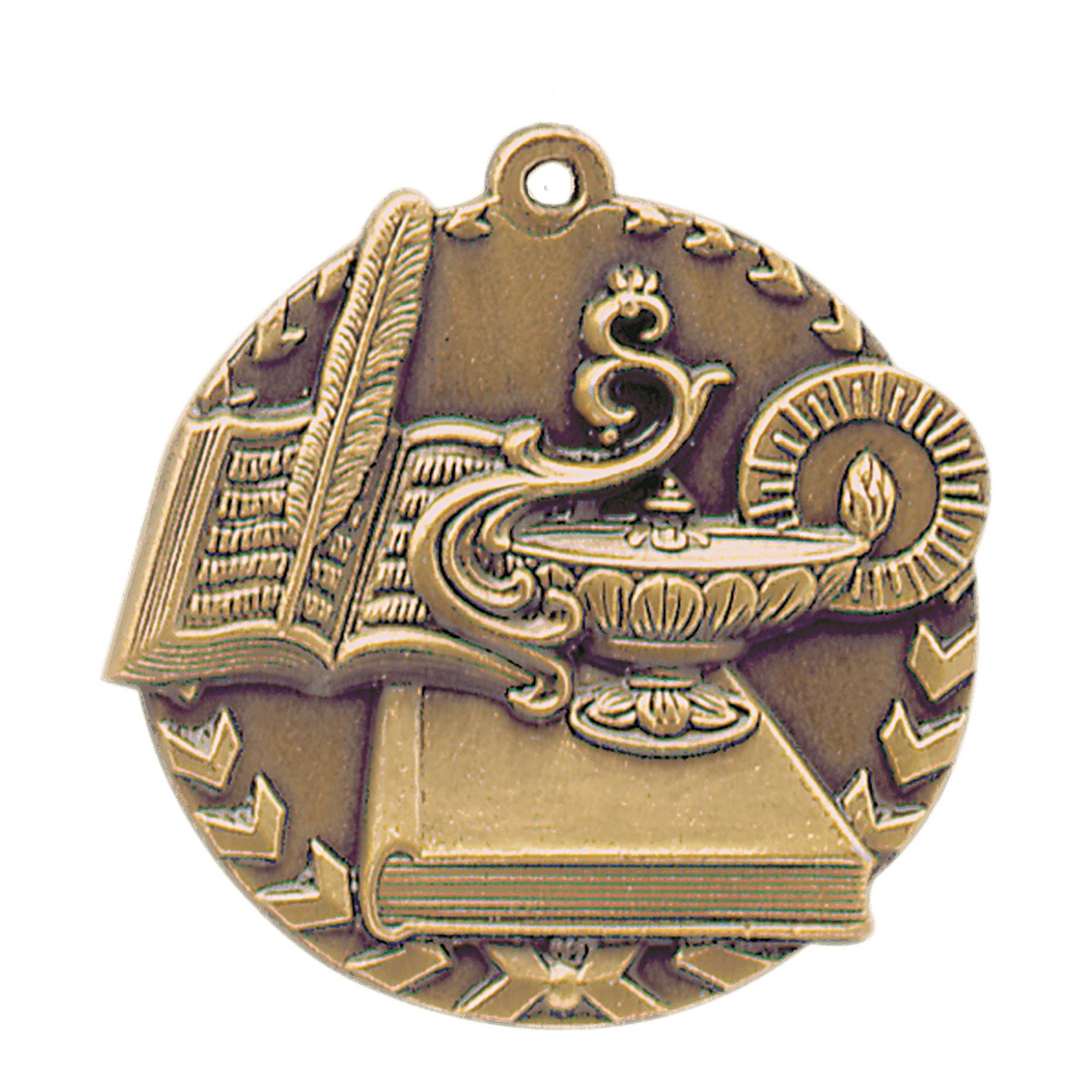 Lamp of Knowledge Millennium Medal-Gold-AKD Ink