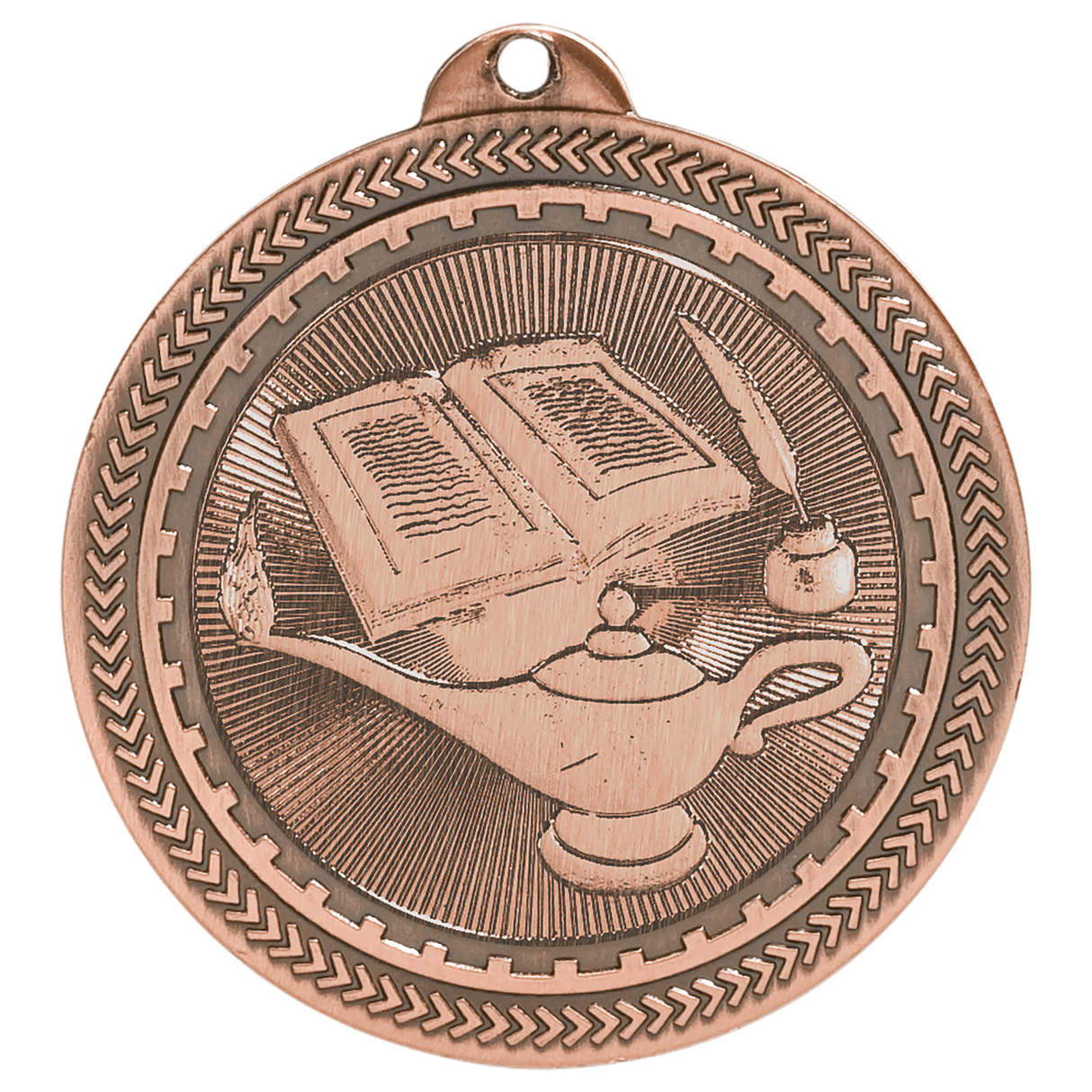 Lamp of Knowledge BriteLazer Medal-Bronze-AKD Ink