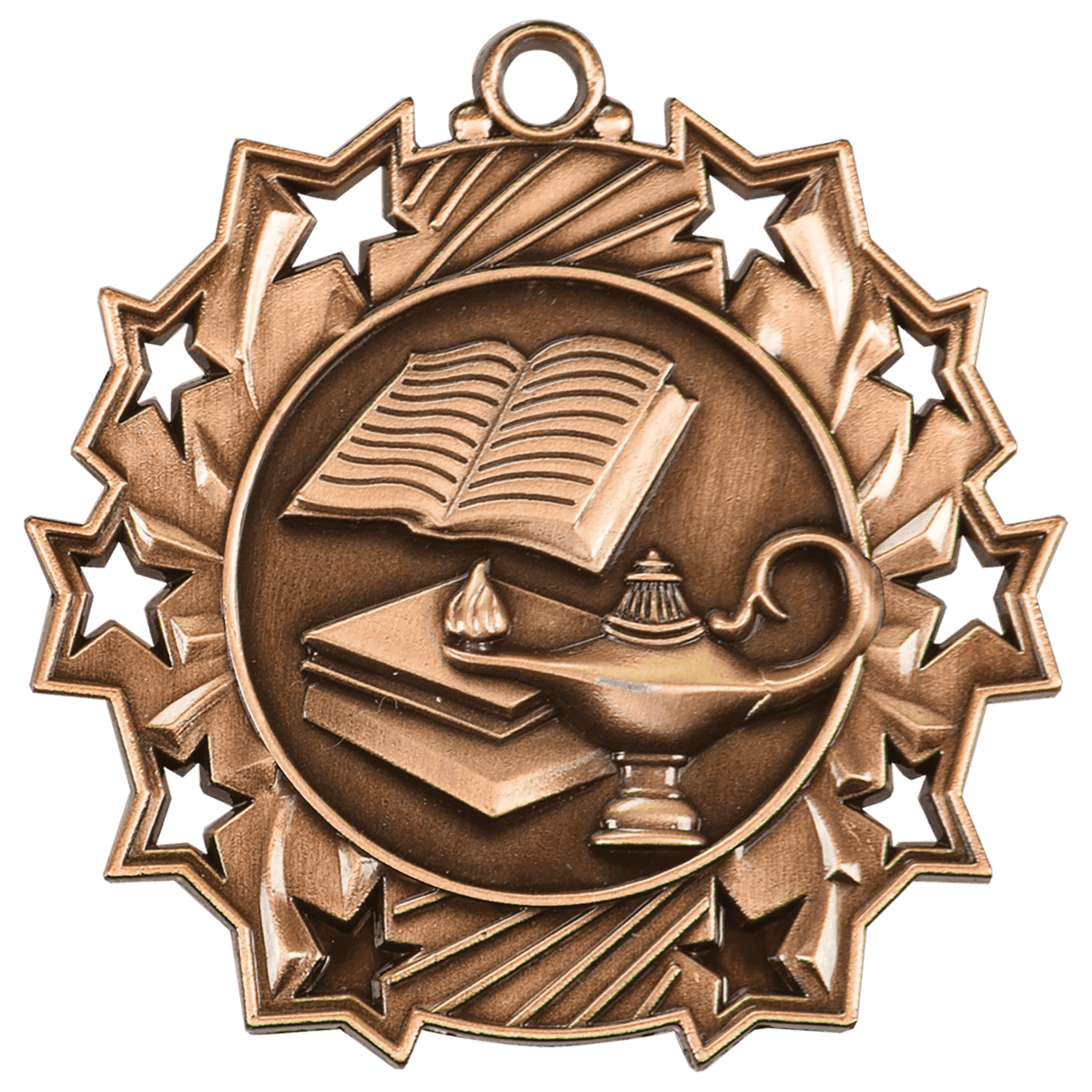 Lamp of Knowledge Ten Star Medal-Bronze-AKD Ink
