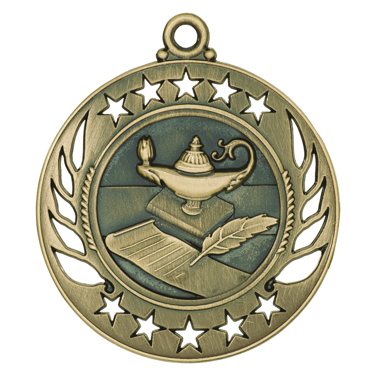 Lamp of Knowledge Galaxy Medal-Gold-AKD Ink