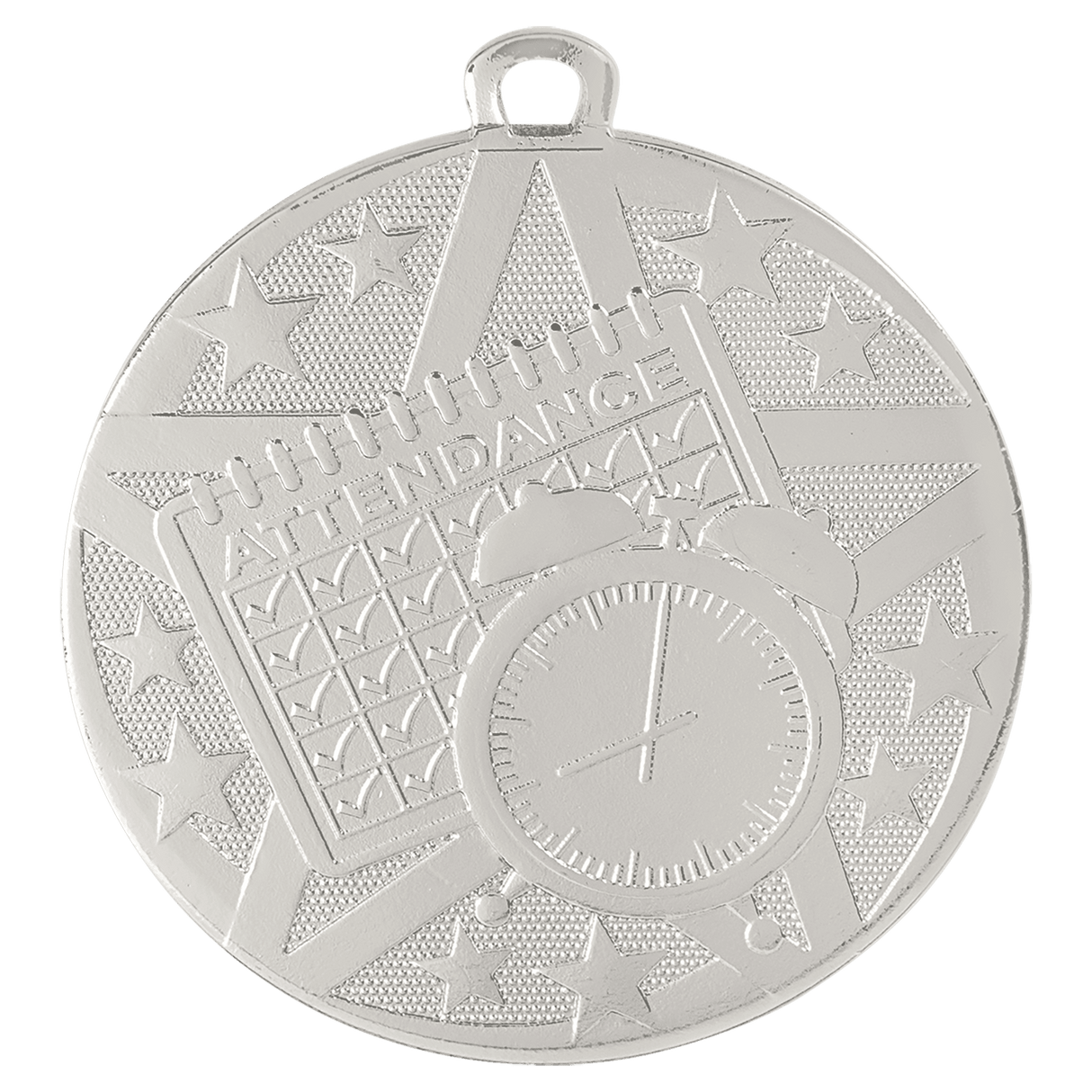 Perfect Attendance Superstar Medal-Silver-AKD Ink