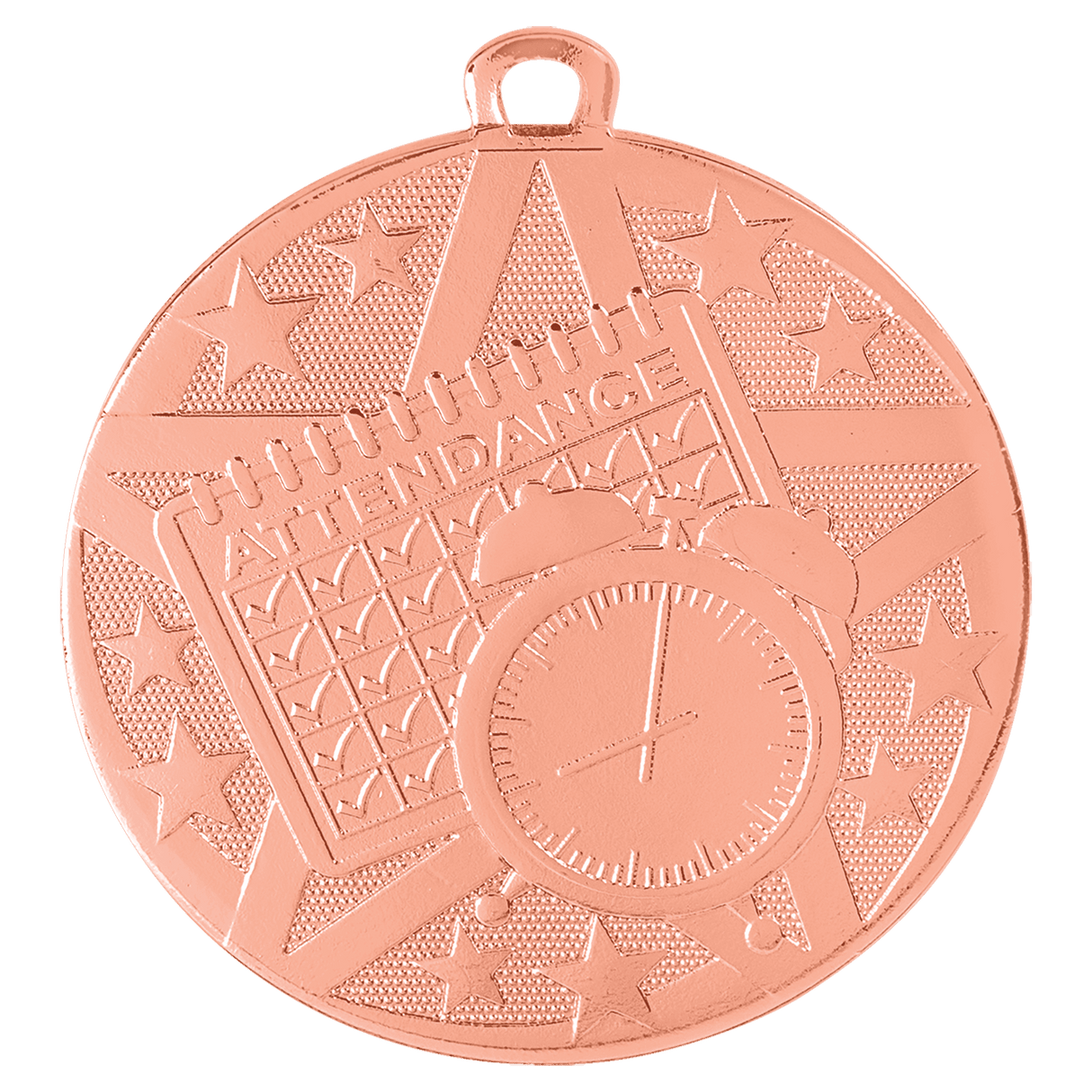 Perfect Attendance Superstar Medal-Bronze-AKD Ink
