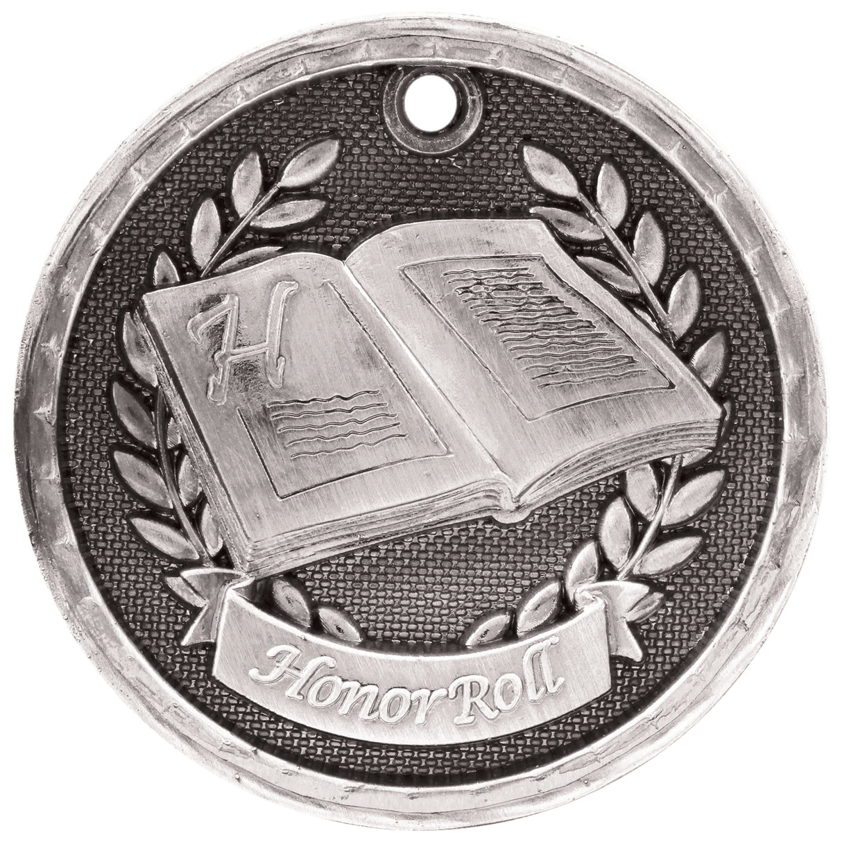 Honor Roll 3-D Medal-Silver-AKD Ink
