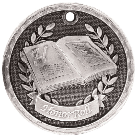 Honor Roll 3-D Medal-Silver
