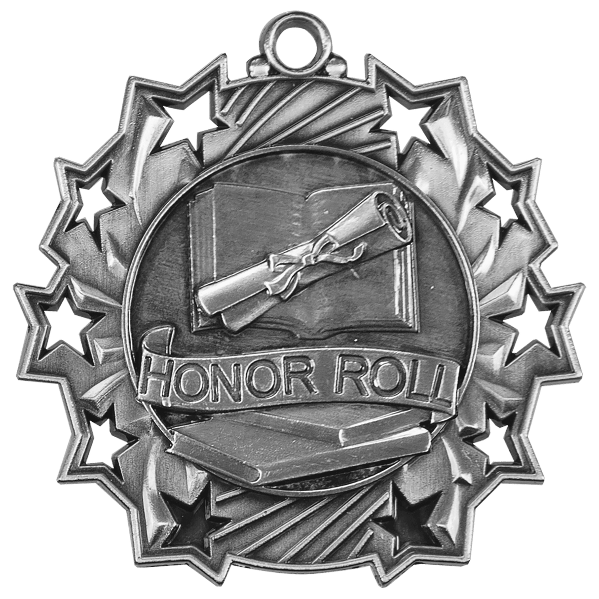 Honor Roll Ten Star Medal-Silver-AKD Ink