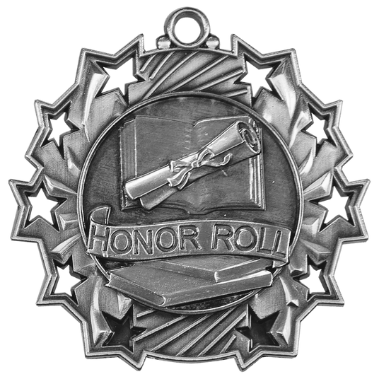 Honor Roll Ten Star Medal-Silver