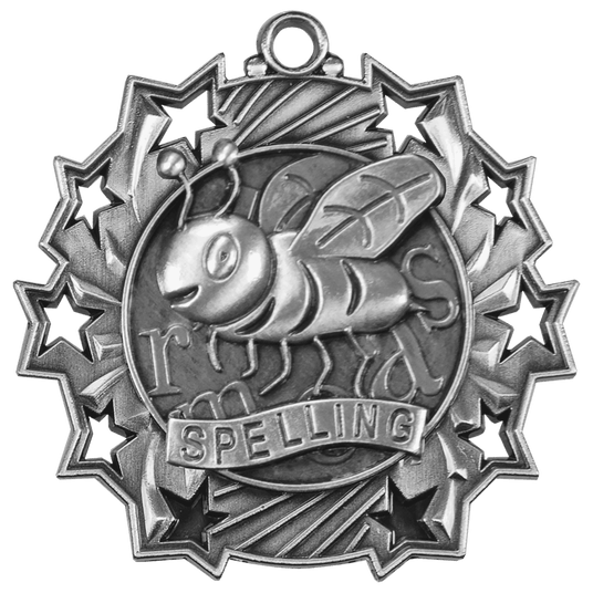 Spelling Ten Star Medal-Silver