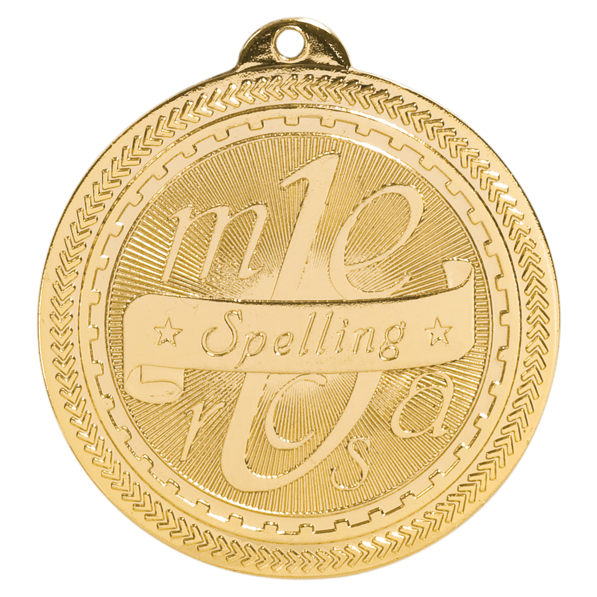Spelling BriteLazer Medal-Gold-AKD Ink