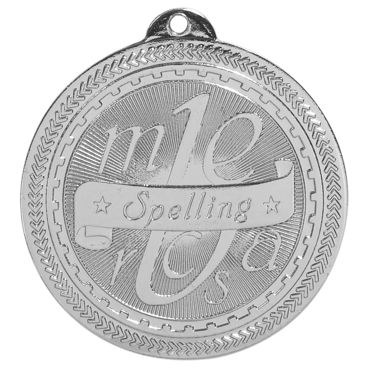 Spelling BriteLazer Medal-Silver-AKD Ink