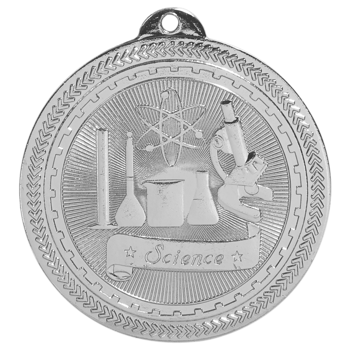 Science BriteLazer Medal-Silver-AKD Ink