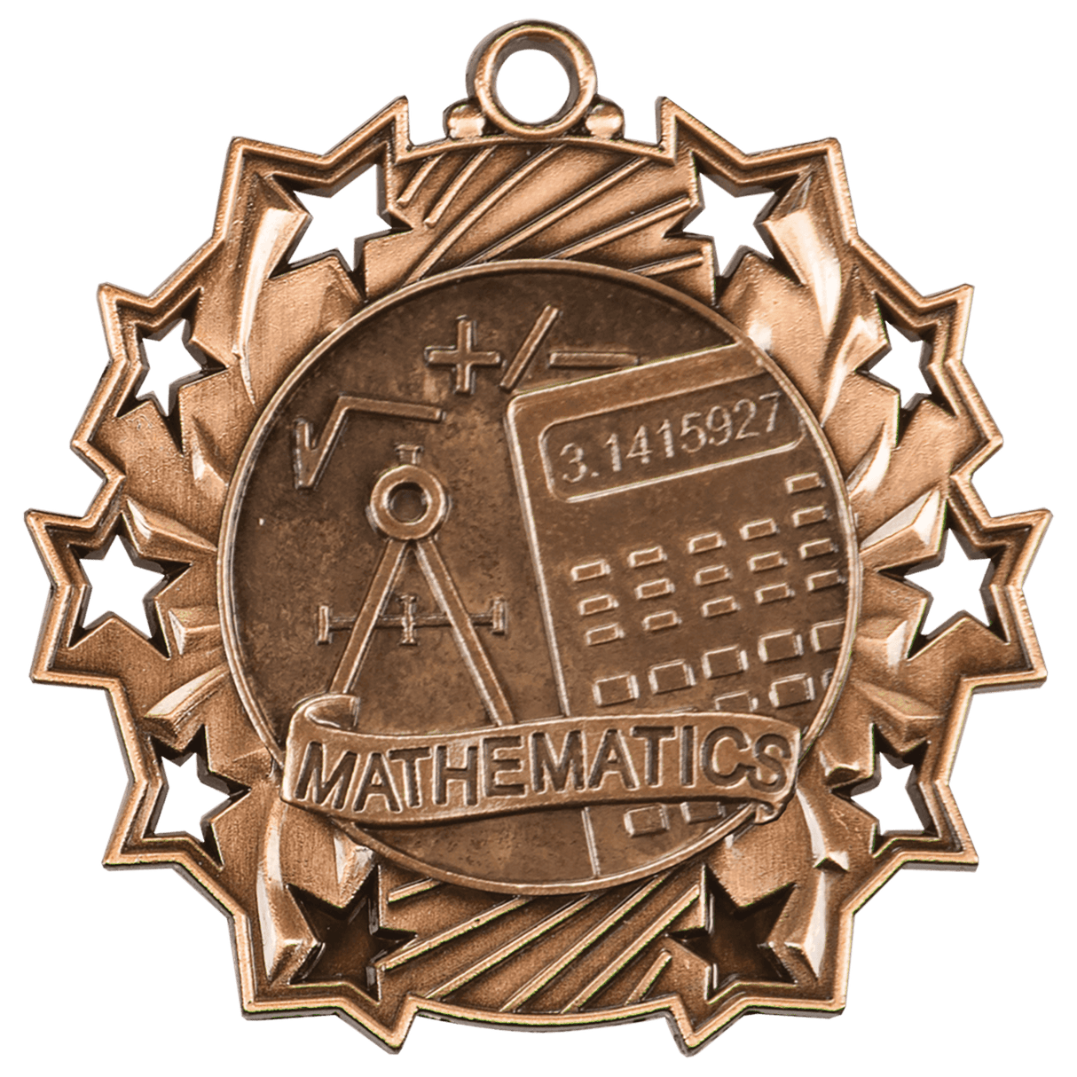 Math Ten Star Medal-Bronze-AKD Ink
