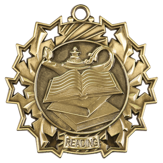 Reading Ten Star Medal-Gold