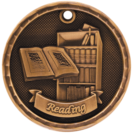Reading 3-D Medal-Bronze