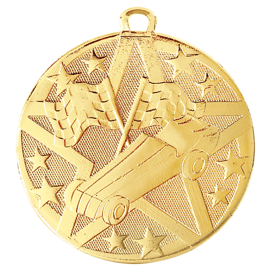 Pinewood Derby Superstar Medal-Gold