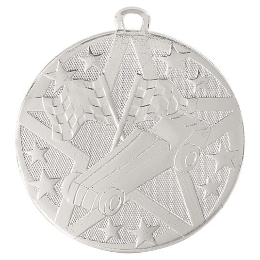 Pinewood Derby Superstar Medal-Silver