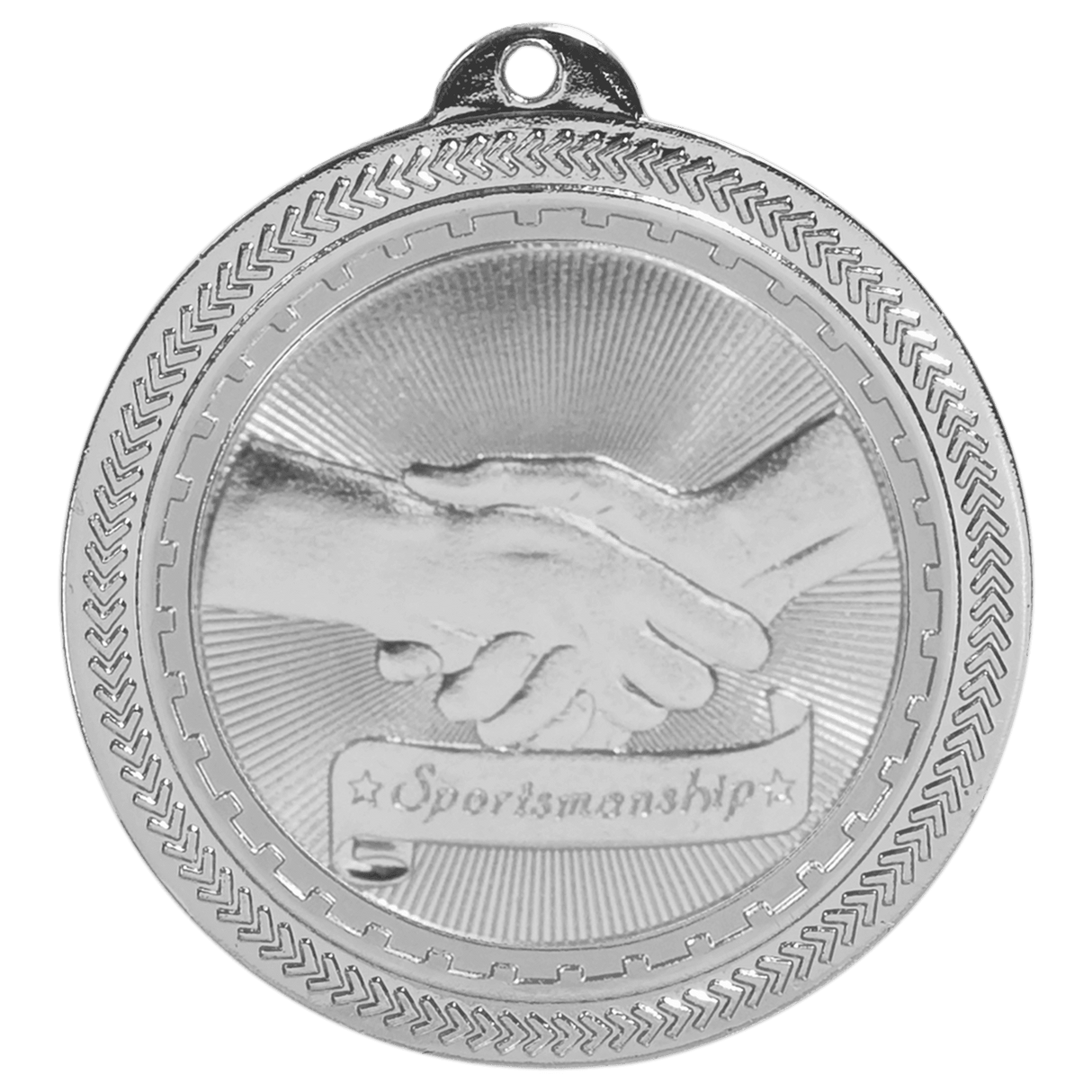 Sportsmanship BriteLazer Medal-Silver-AKD Ink