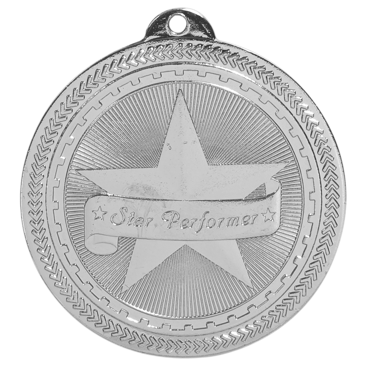 Star Performer BriteLazer Medal-Silver-AKD Ink