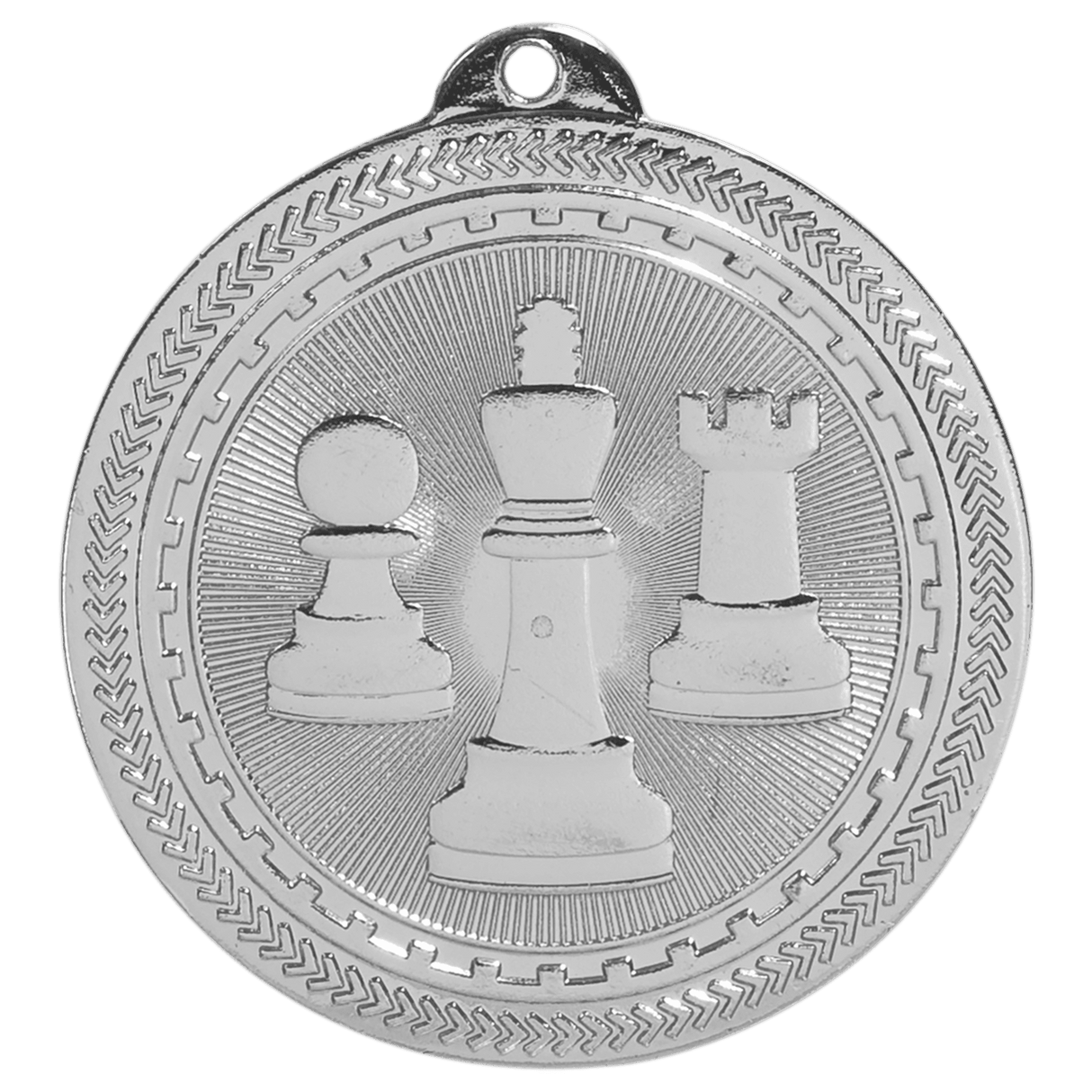 Chess BriteLazer Medal-Silver-AKD Ink