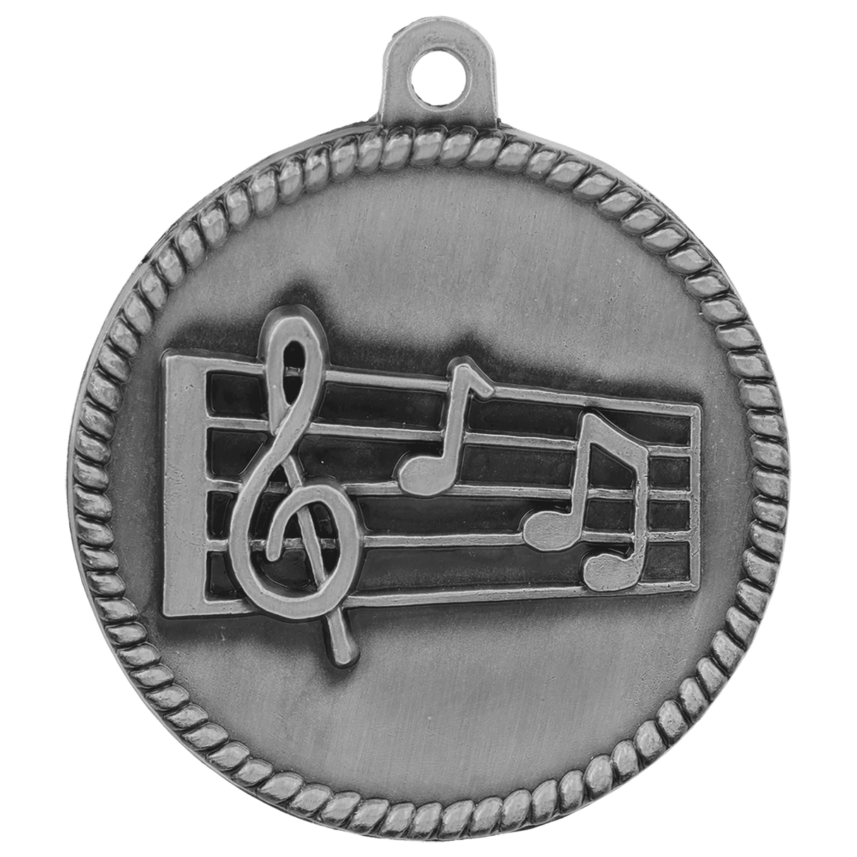 Music High Relief Medal-Silver-AKD Ink