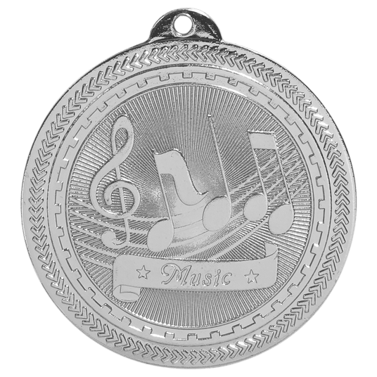 Music BriteLazer Medal-Silver