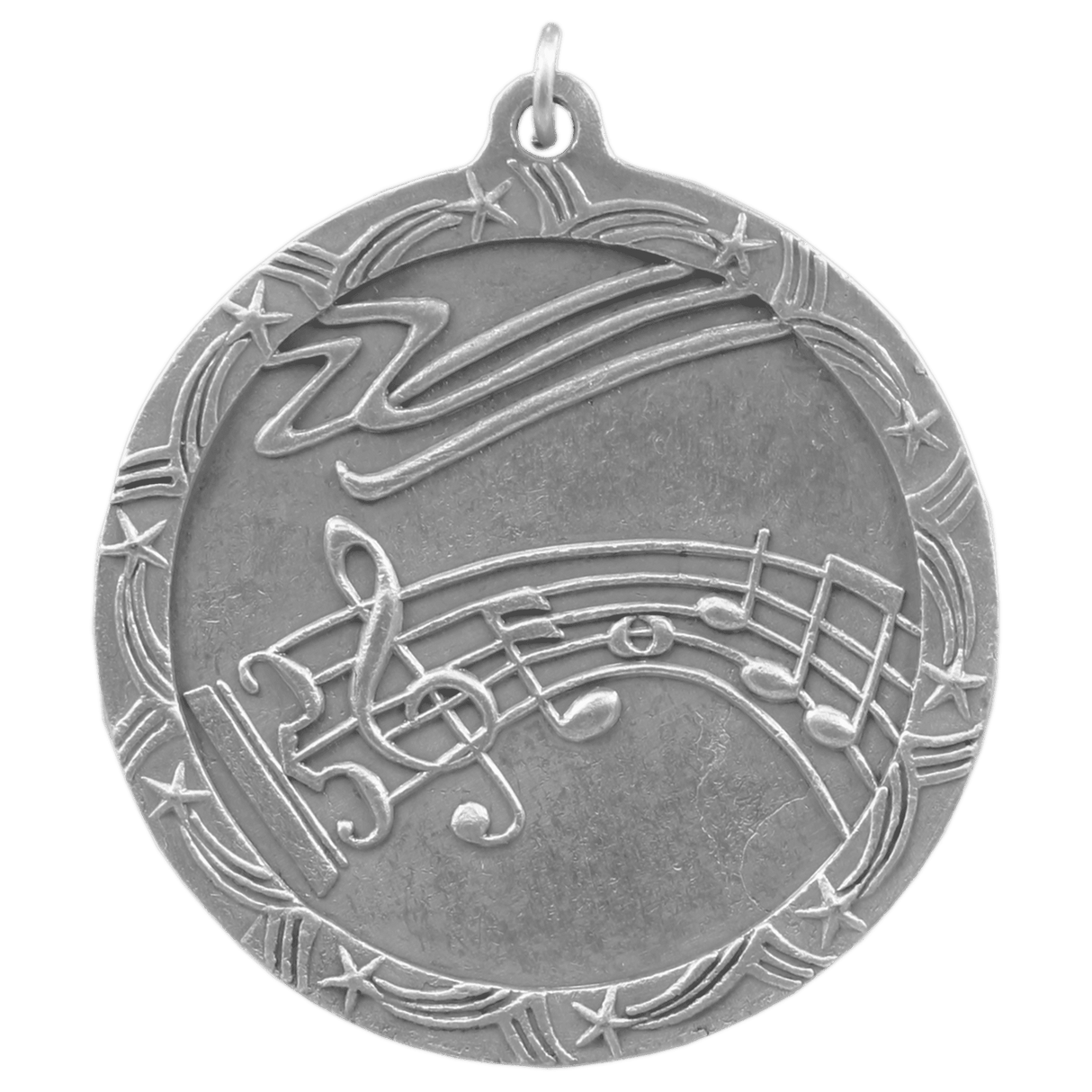 Music Shooting Star Medal-Silver - AKD Ink