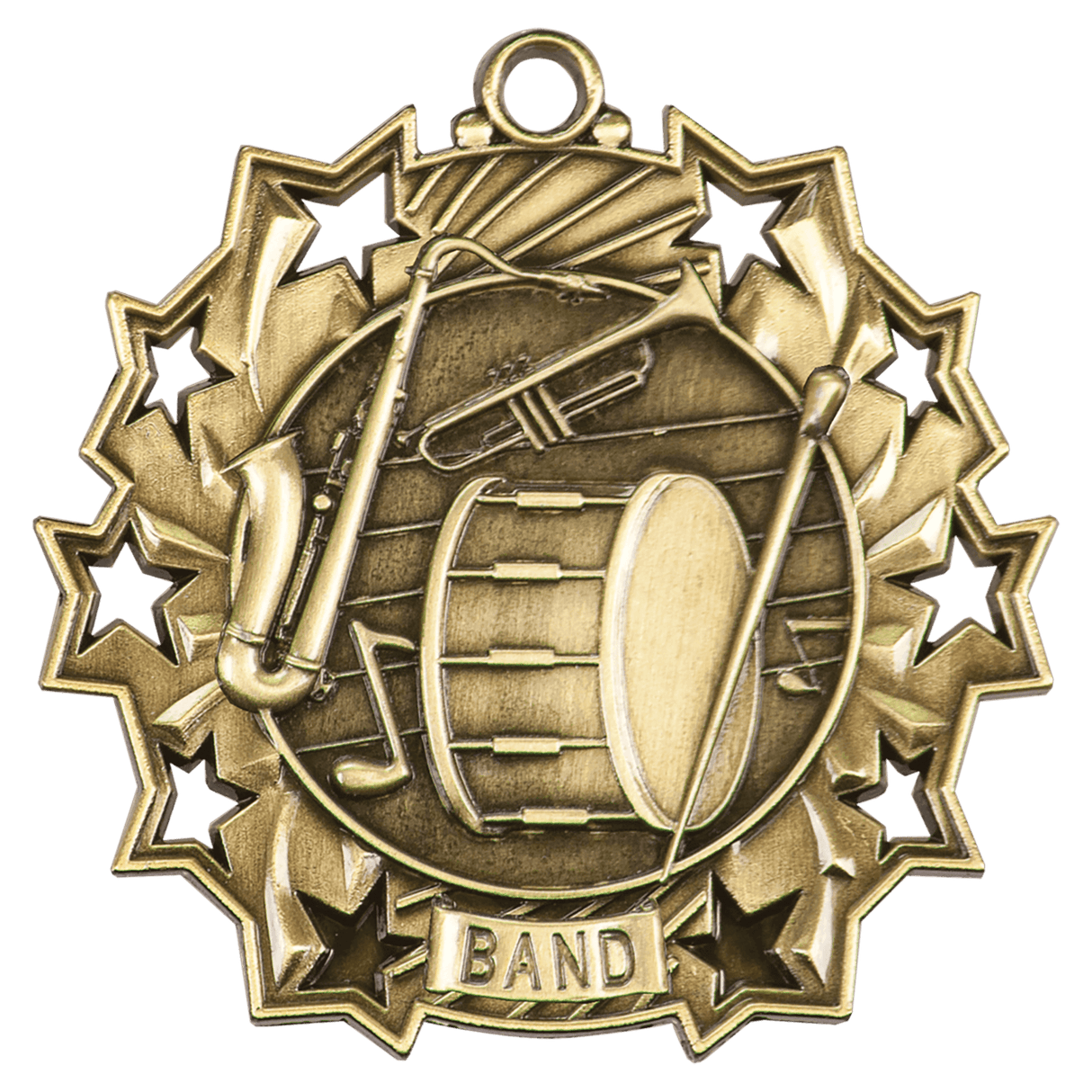 Band Ten Star Medal-Gold - AKD Ink