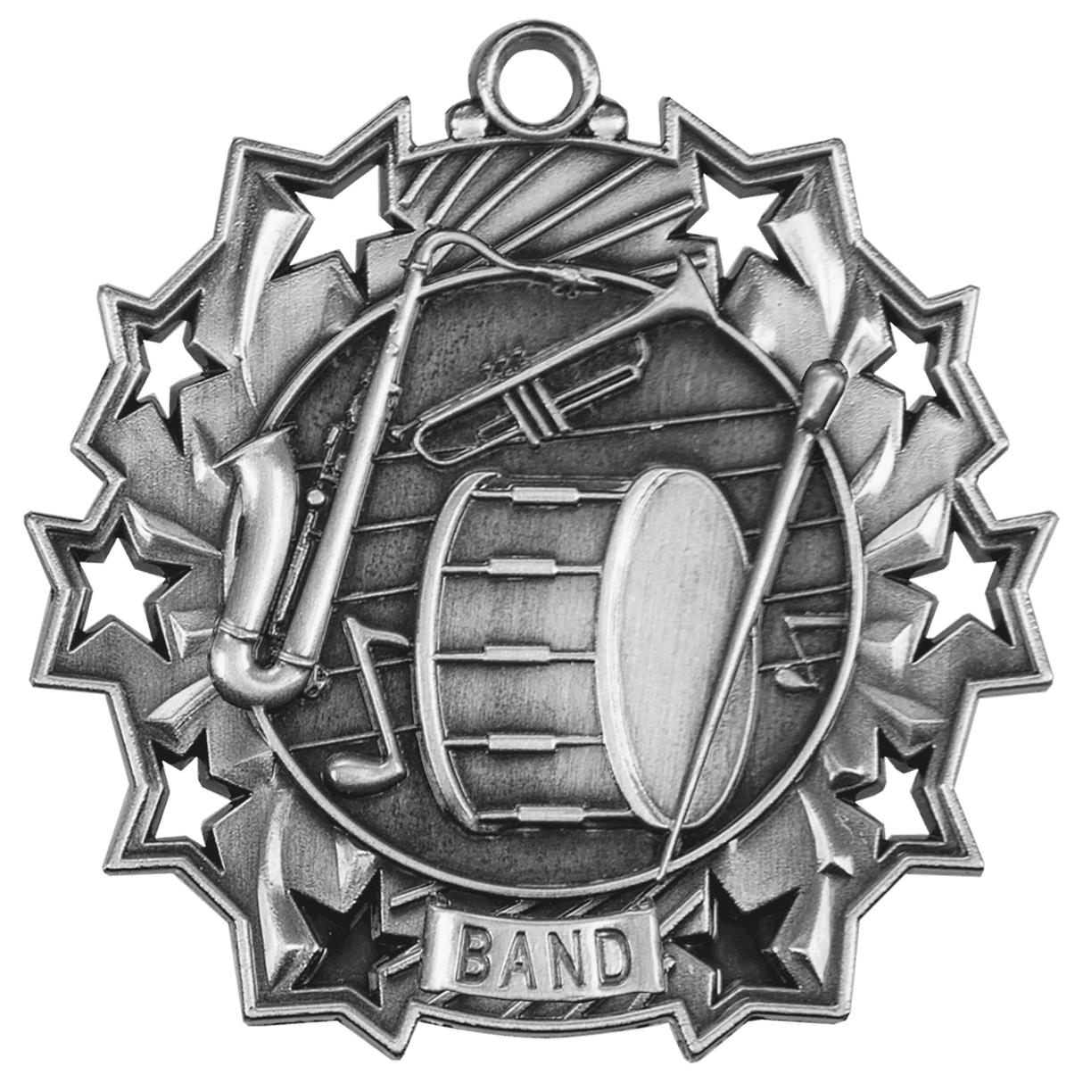 Band Ten Star Medal-Silver - AKD Ink