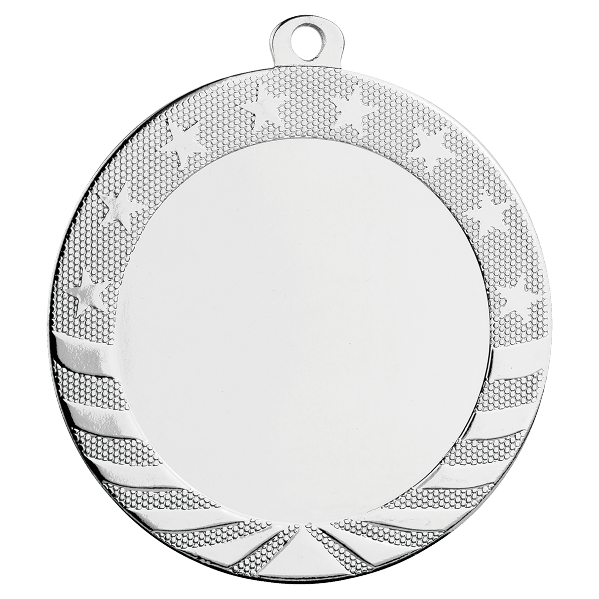 Starbrite 2" Insert Holder Medal-Bright Silver (Insert Not Included) - AKD Ink