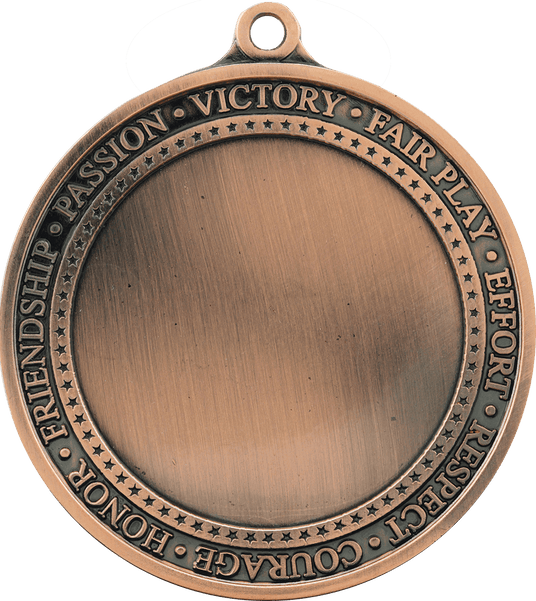 Inspirational 2" Insert Holder Medal-Antique Bronze (Insert Not Included)
