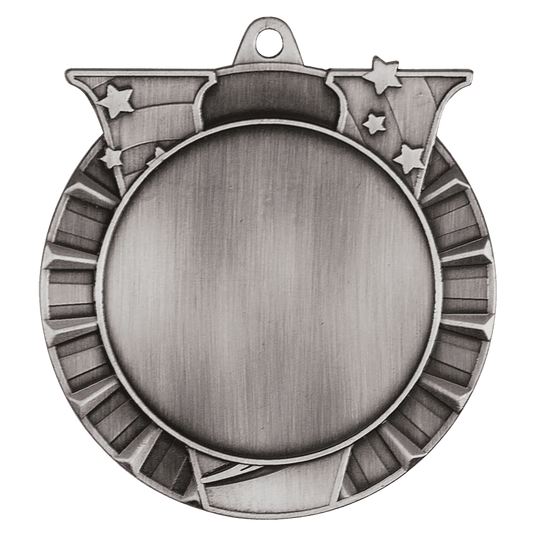 Victory 2" Insert Holder Medal-Antique Silver (Insert Not Included)