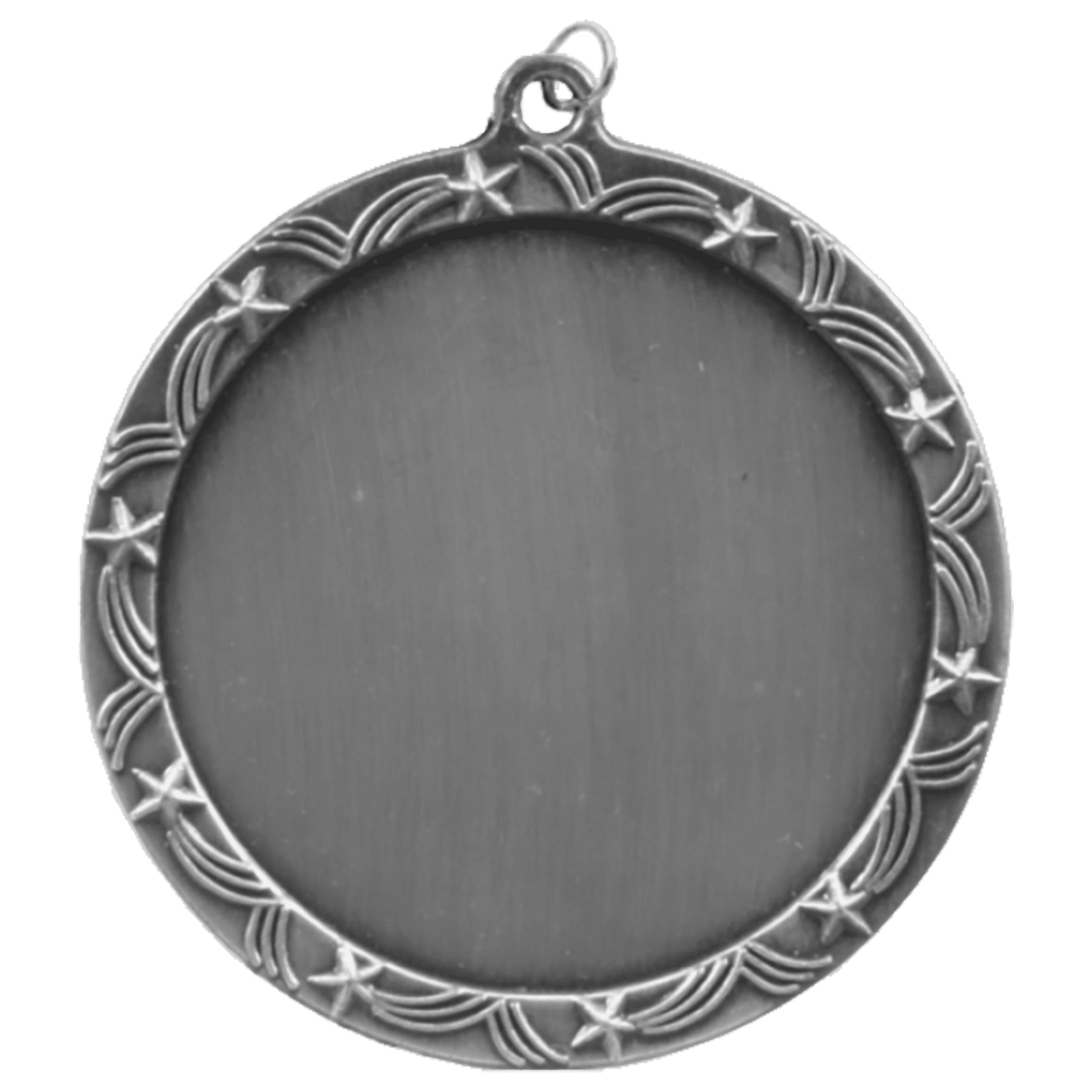 Stars 2" Insert Holder Medal-Antique Silver (Insert not Included) - AKD Ink