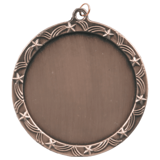 Stars 2" Insert Holder Medal-Antique Bronze (Insert not Included)