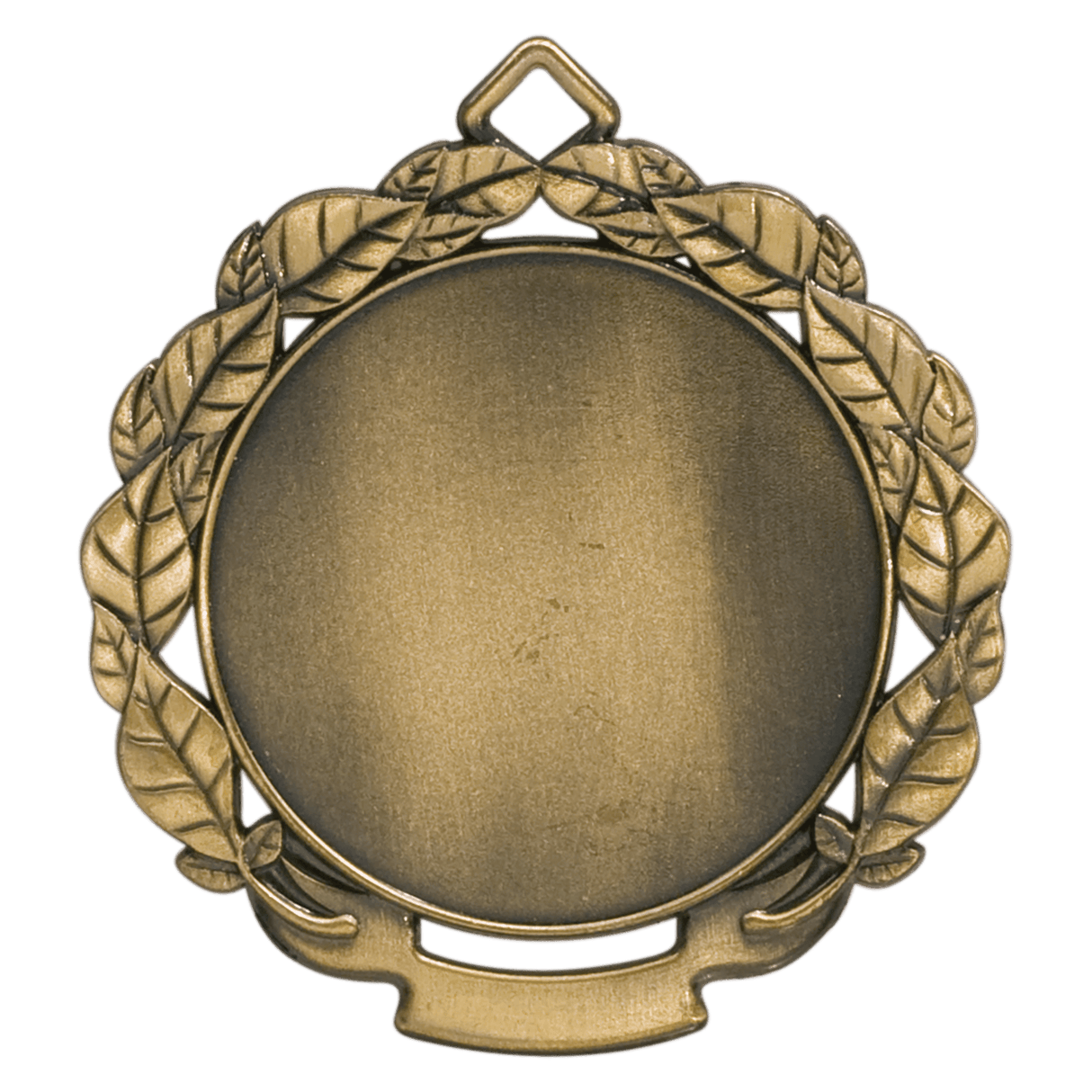 Leaf 2" Insert Holder Medal-Antique Gold (Insert Not Incuded) - AKD Ink