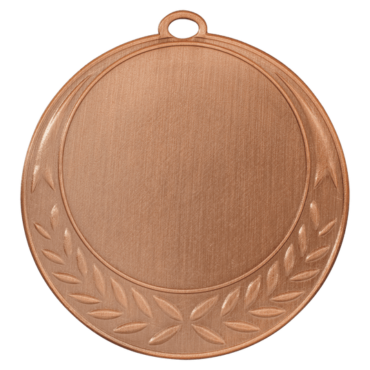 Half Wreath 2" Insert Holder Medal-Antique Bronze (Insert Not Included)