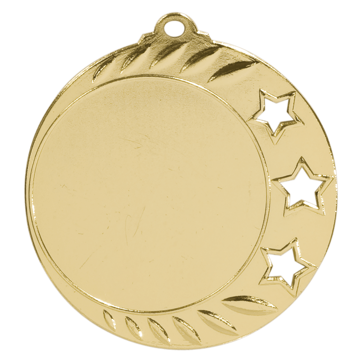 3-Star 2" Insert Holder Medal-Antique Gold (Insert Not Included) - AKD Ink
