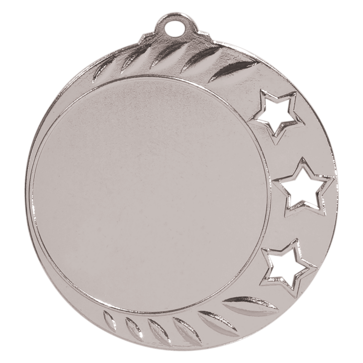 3-Star 2" Insert Holder Medal-Antique Silver (Insert Not Included) - AKD Ink