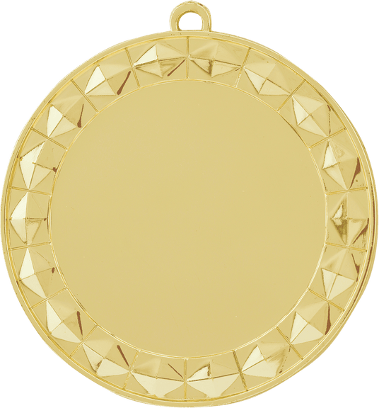 Diamond 2" Insert Holder Medal-Bright Gold (Insert Not Included)