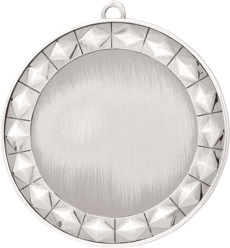 Diamond 2" Insert Holder Medal-Bright Silver (Insert Not Included) - AKD Ink