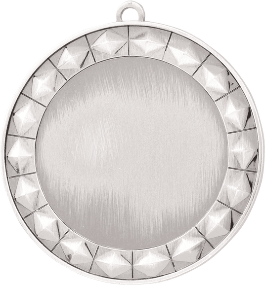 Diamond 2" Insert Holder Medal-Bright Silver (Insert Not Included)