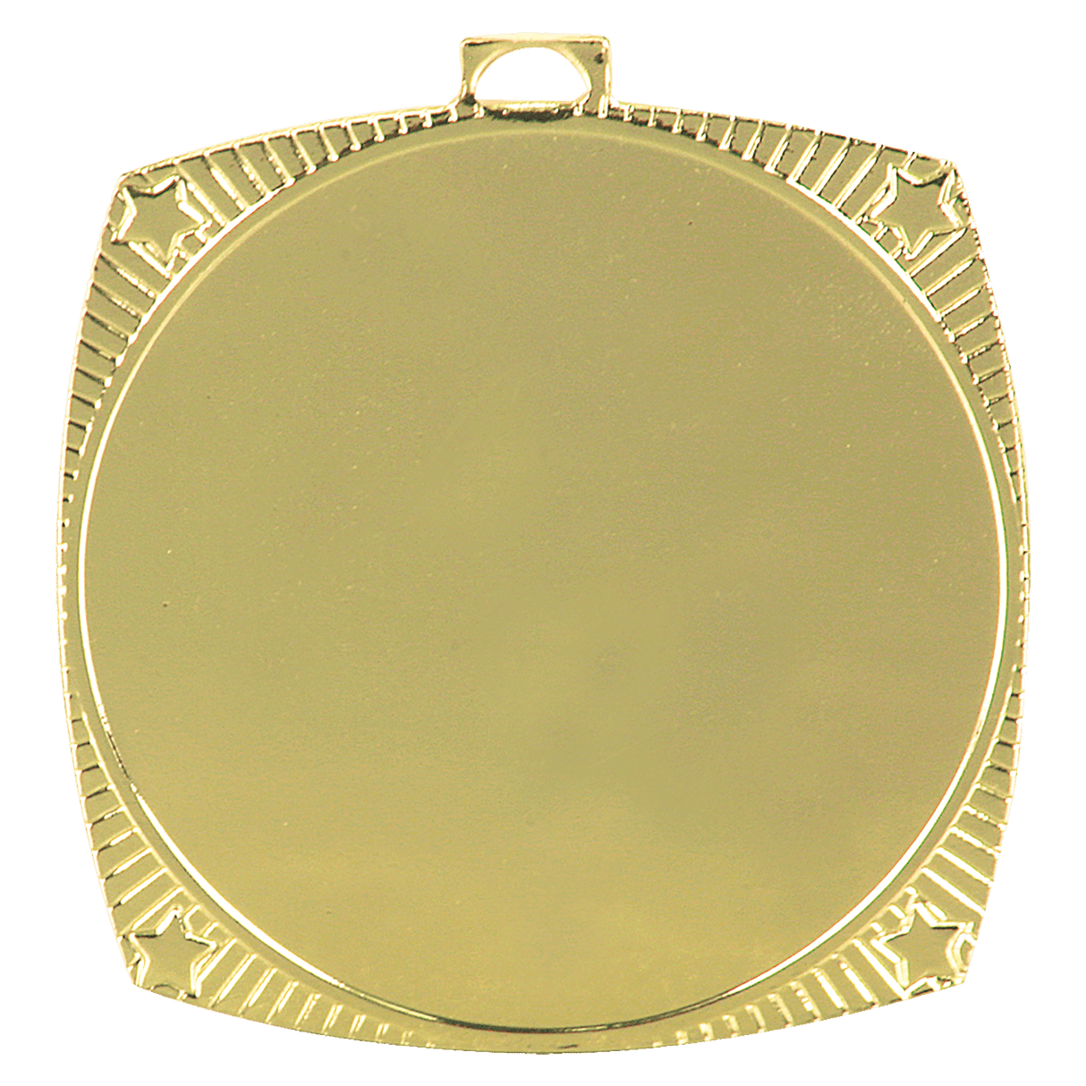 Square Star 2" Insert Holder Medal-Bright Gold (Insert Not Included) - AKD Ink